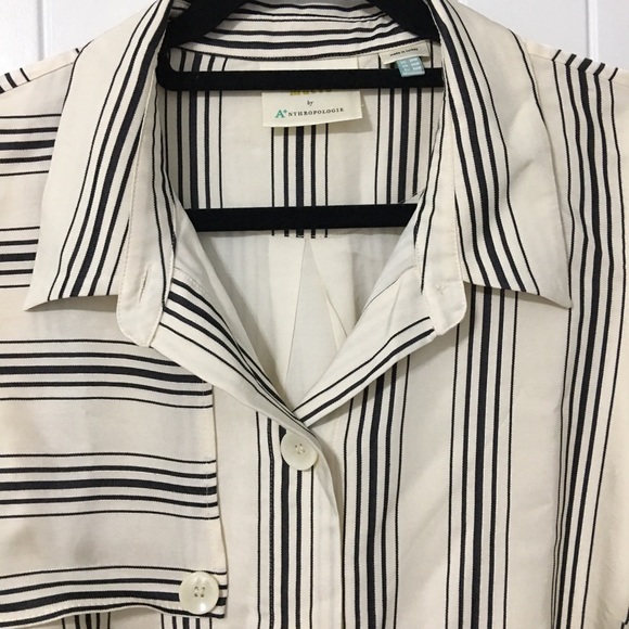 NWT Anthropologie Esther Striped Shirtdress - Picture 6 of 8